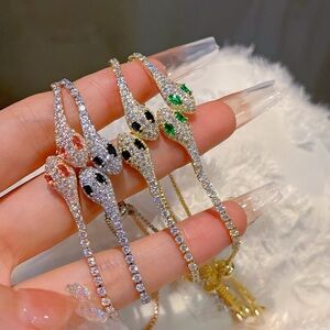 Elegant Snake Design Bracelet Set